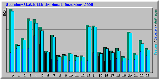 Stunden-Statistik im Monat Dezember 2025